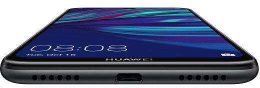 Huawei Y7 Prime 2019 Dual Sim - 32GB, 3GB RAM, 4G LTE, Arabic Midnight Black